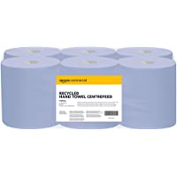 AmazonCommercial - papel secamanos de material reciclado- repuesto para dispensador en rollo- paquete de 6 unidades…